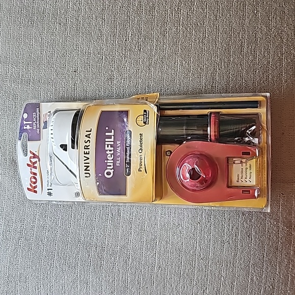 818BP Quietfill Universal Toilet Fill Valve and Premium Flapper Easy to Install - Picture 1 of 6